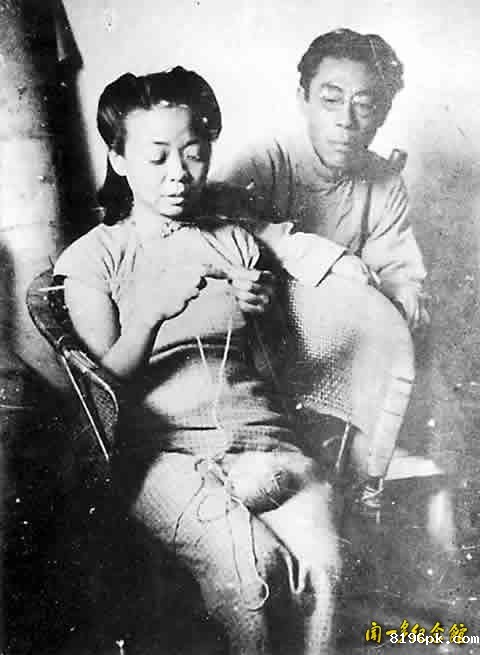 馆藏老照片：闻一多和夫人